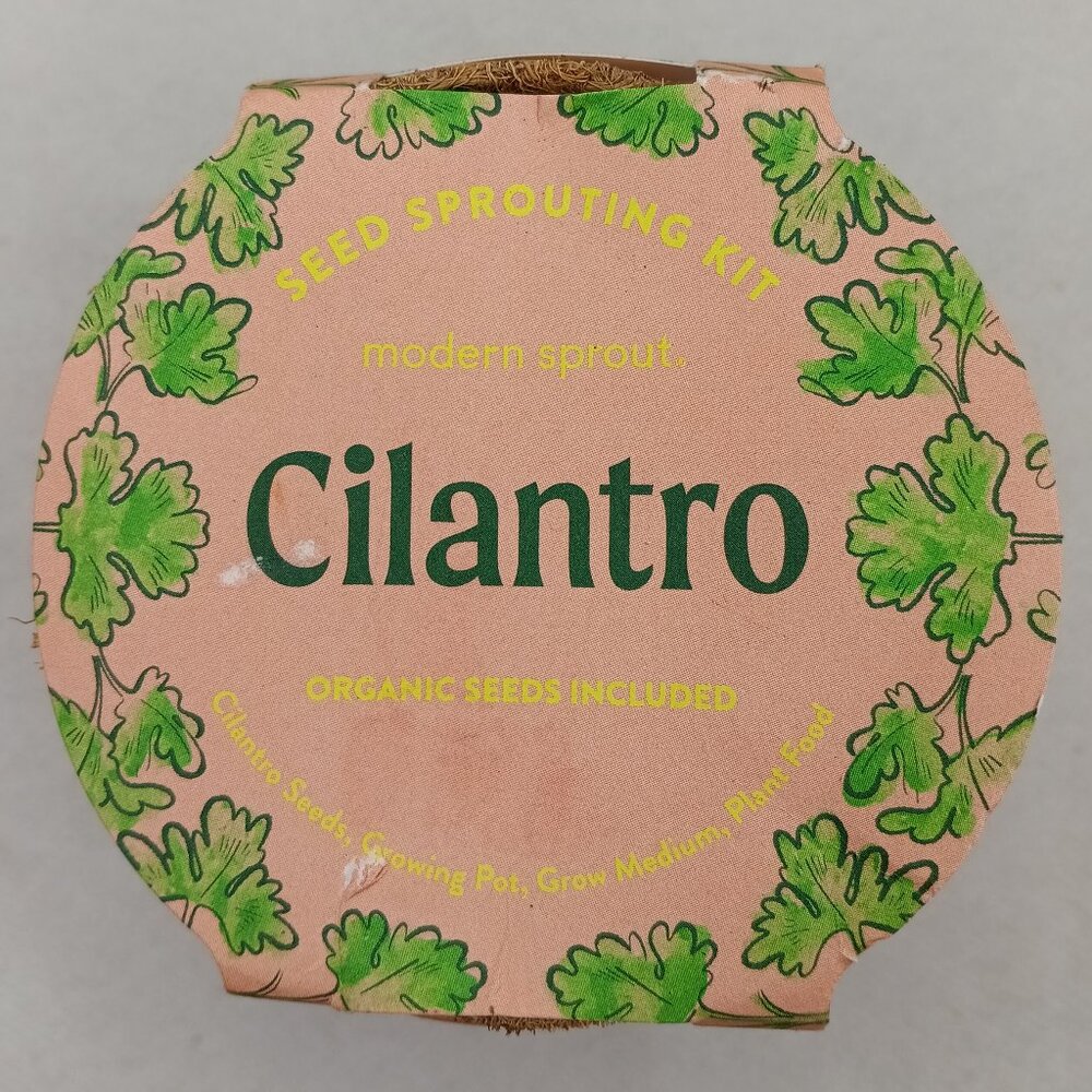 Modern Sprout Seed Sprouting Kit  cilantro Seeds Growing Pot, new